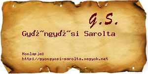 Gyöngyösi Sarolta névjegykártya